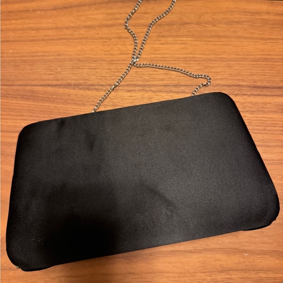 Phase Eight Black Satin Clutch Bag - Picture 3 of 4